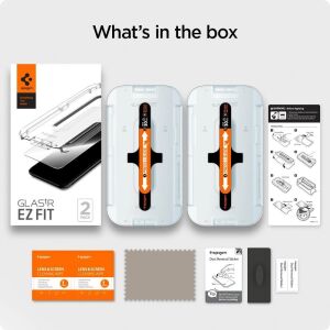 Spigen Glas.tR EZ Fit iPhone 12 Pro Max Displayschutzfolie - Was ist in der Box - Schutzfolien für Handys