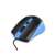 Káblová myš Omega OM05BL, modrá a čierna, pohľad pod uhlom