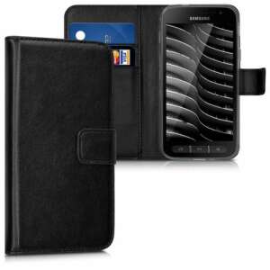 kwmobile Husa portofel cu sloturi pentru carduri pentru Samsung Galaxy Xcover 4 - Negru - Kwmobile