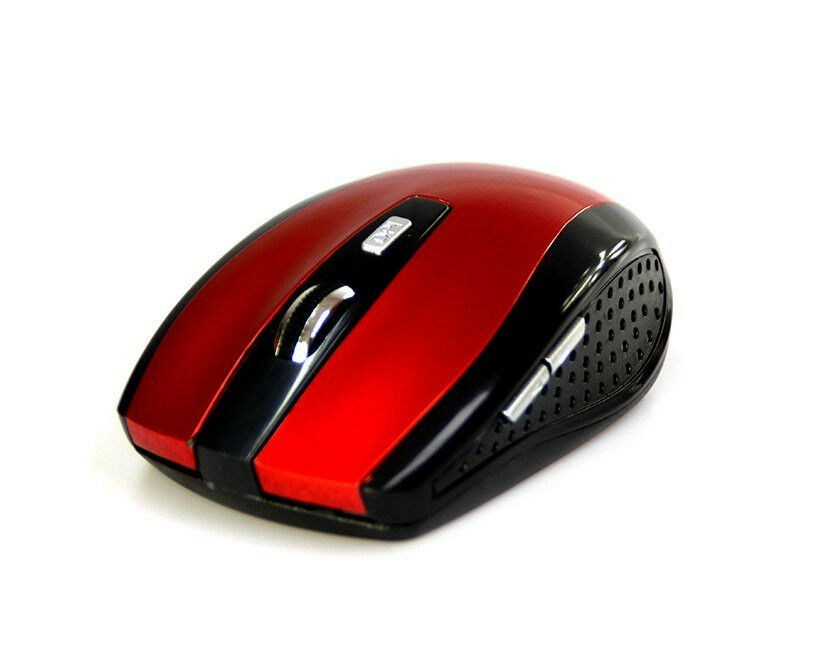 Mouse optic, Media-Tech, Wireless, 2.4 GHz, Rezolutie 1200 CPI, 5 butoane, Rosu/Negru (MT1113R) (MT1113R)