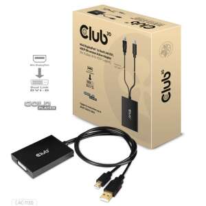 CLUB3D cac-1130 0,6 m MiniDP/USB-A DVI-D Čierna (CAC-1130) 53622739