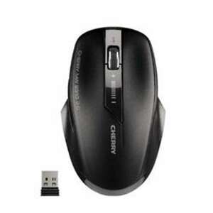 CHERRY MW 2310 2.0 drahtlose Maus, schwarz, 6 Tasten, 2,4 GHz, 1000/1600/2400 DPI, Nano-USB-Empfänger - Cherry