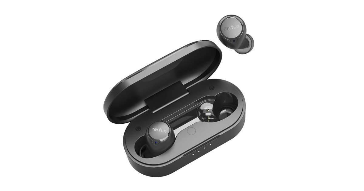 EarFun Free 1S True schwarz Wireless kabelloser Bluetooth-Kopfhörer