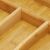 Close-up of Springos bamboo cutlery holder compartments