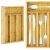 Springos bamboo cutlery holder with cutlery