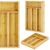 Springos bamboo cutlery organizer, multiple views