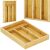 Springos bamboo cutlery organizer, multiple angles