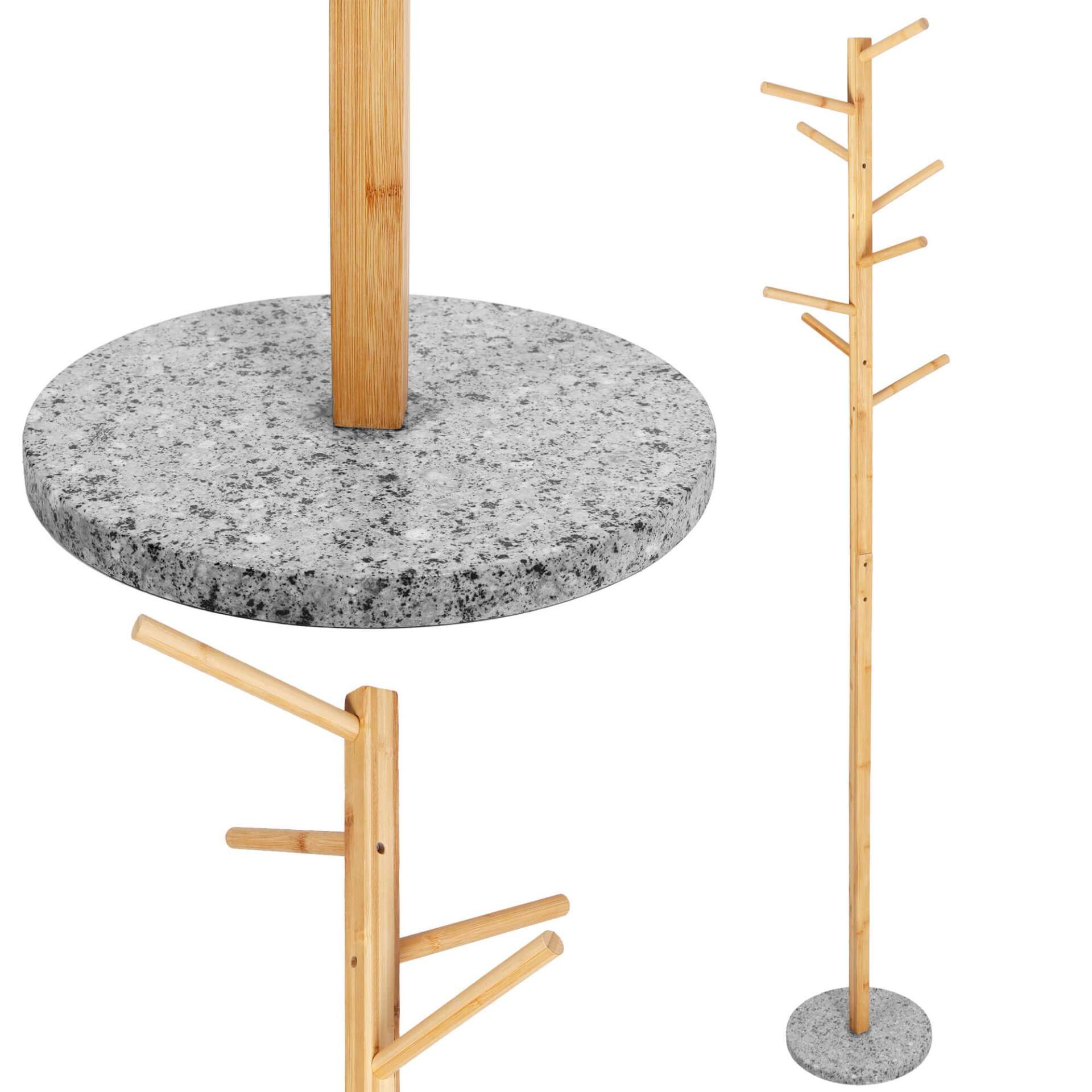 Springos álló Ruhafogas 182cm - Barna, Szürke