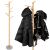 Springos standing coat rack with jackets and bag