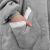 Springos Oversized Blanket Warm-up Top #grey 53629090