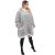 Springos Oversized Blanket Warm-up Top #grey 53629090