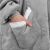Springos Oversized Blanket Warm-up Top #grey 53629090