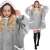 Springos oversized blanket hoodie in grey, wearable blanket with sleeves and hood, cozy and warm, perfect for relaxing
