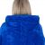 Springos Oversized Blanket Warm-up Top #blue-white 126769910