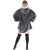 Ha5083 oversized blanket Warming top #graphite-white 126769999