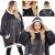 Ha5083 oversized blanket Warming top #graphite-white 126769999