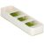 Springos green and white 5-compartment cutlery organizer