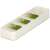 Springos cutlery organizer with 5 compartments, white and green, for drawer organization