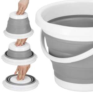 Springos összecsukható Vödör #szürke-fehér