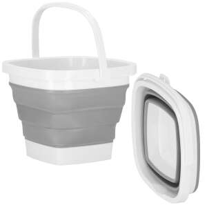 Springos Wiadro składane 5l #szaro-białe