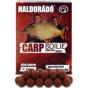 Haldorádó Carp Boilie Long Life Főzött Fűszeres Vörös Máj 24mm 800g - Csalizó bojli