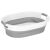 Springos Collapsible Bucket, Gray and White, Space Saving Design