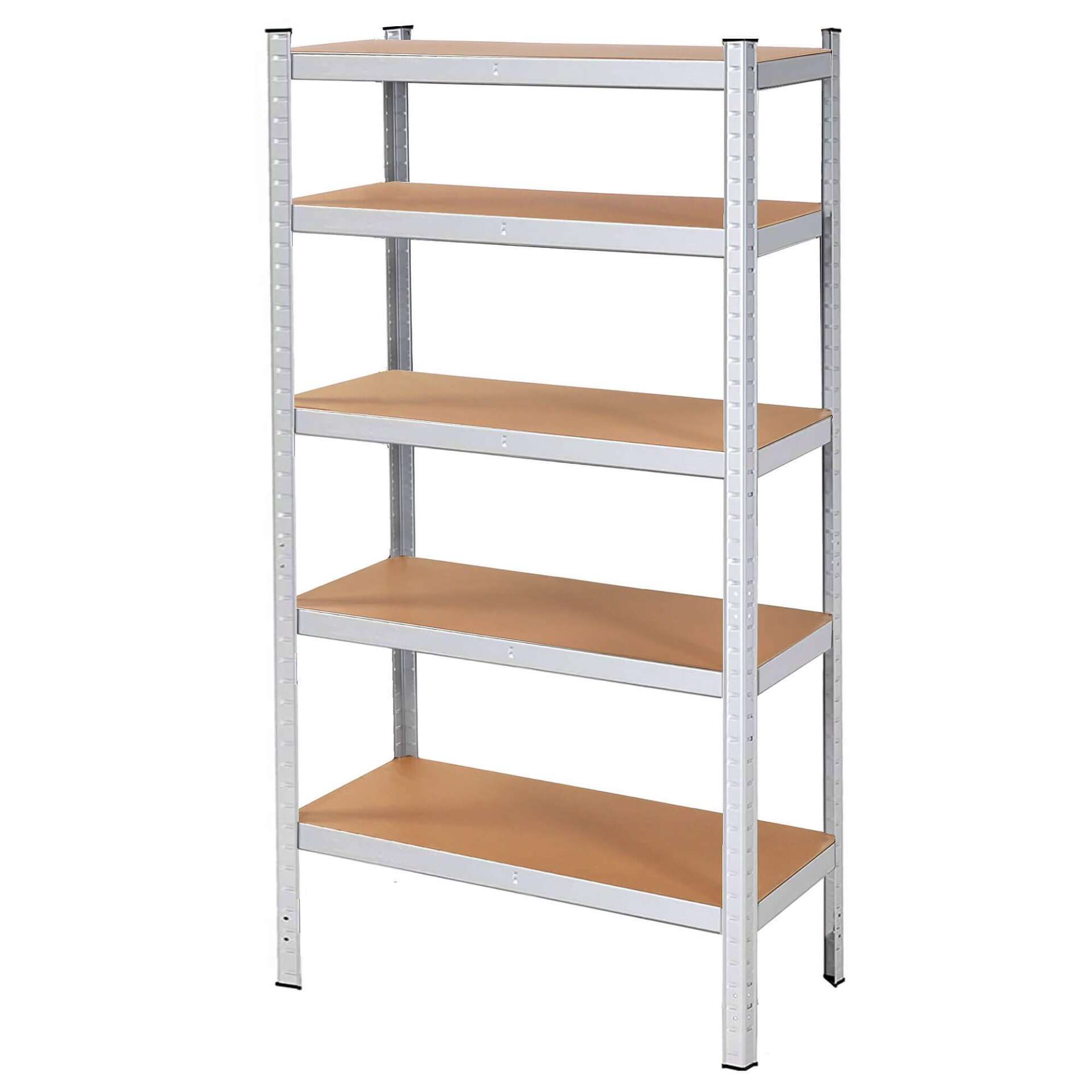 E-shop Kovový priemyselný regál s MDF doskami 180x90x30cm - nosnosť 875kg