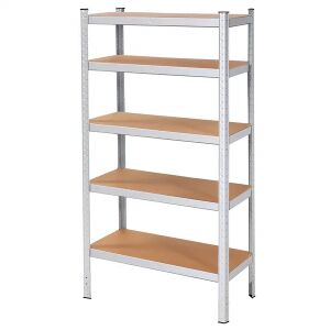 Система от рафтове с 5 рафта от MDF 180x90x40cm 875kg товароносимост