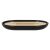 Springos Black and Bamboo Soap Dish for Bathroom