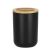Springos Black and Bamboo Toothbrush Cup