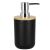 Springos Black and Bamboo Soap Dispenser
