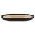 Springos black soap dish with bamboo insert