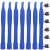 Springos car trim removal tools, set of 7, blue plastic, for removing clips