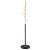 Springos coat stand with 6 hooks, black metal base, wood look, 180cm