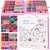 Springos 258 piece art set, pink case, closed, showing the front and back