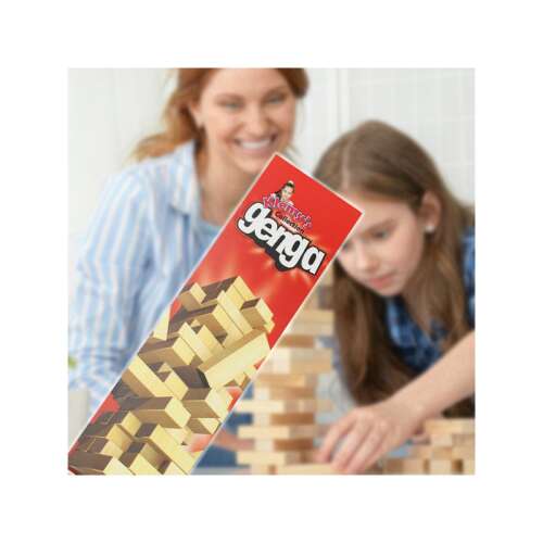 Fa toronyépítő ügyességi társasjáték, 54 darabos 98754270