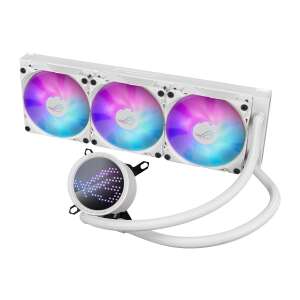 ASUS ROG Ryuo III 360 ARGB White Edition liquid CPU cooler, 360mm radiator, white - ASUS PC Fan