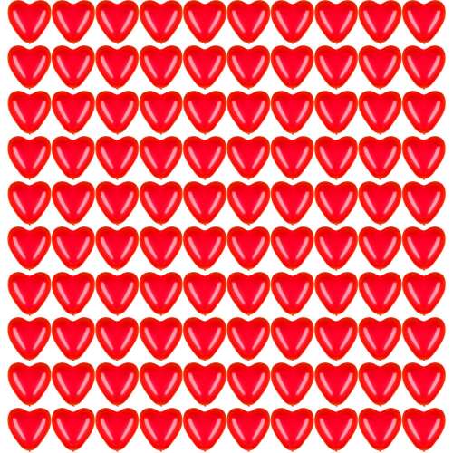 Ps0036 Set de baloane cu inimă 100 buc.