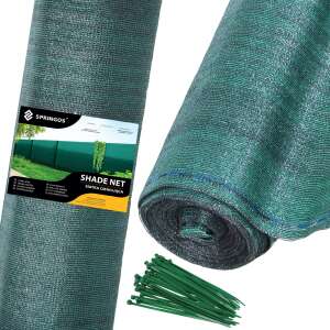 Springos Sjenilo, zelena, 1x25m, 140g/m2, sa 100 vezica za kablove - Vrt