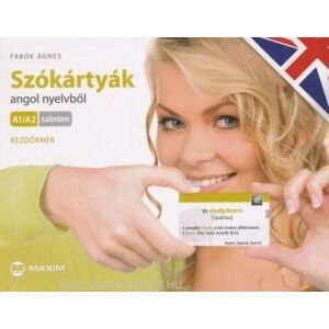 Szókártyák angol szókártyák A1/A2 szintű kezdőknek borító - Maxim