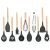 Springos 11-piece kitchen utensil set with wooden handles