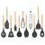 Springos 11-piece kitchen utensil set with wooden handles
