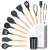 Springos kitchen utensil set 11 pieces with storage container
