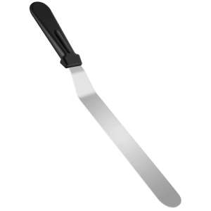 Spatula cofetarie, 42 x 3 cm, argintiu / negru 53653216