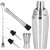 Springos stainless steel cocktail shaker set with muddler, jigger, bar spoon, pourer, and strainer