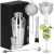 Springos 8-teiliges Cocktail-Shaker-Set aus Edelstahl mit Mojito und schwarzer Geschenkbox