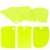 Set of 3 green plastic cake decorating spatulas
