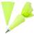 Green silicone piping bag with coupler and tip