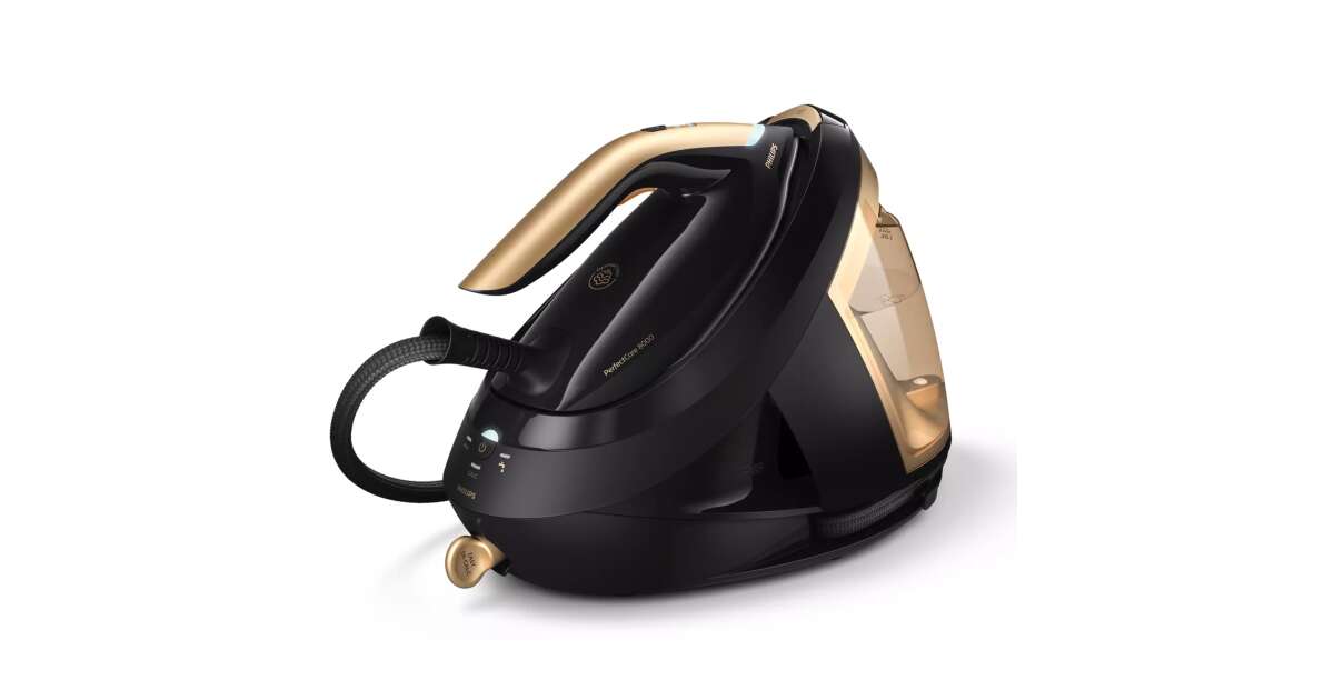 Philips Series 8000 Black-gold PerfectCare Station, Steam PSG8140/80