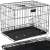 Sklopivi kavez za kućne ljubimce Springos 60x50x42cm s uklonjenom ladicom, crna metalna žica